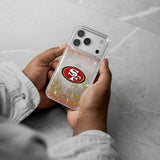 San Francisco 49ers Linen Glitter Phone Case for Apple iPhone 17 Series