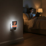 Baltimore Orioles Personalized Endzone Solid Night Light 2-Pack