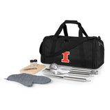 Illinois Fighting Illini - BBQ Kit Grill Set & Cooler