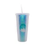 Dallas Cowboys Iridescent Studded 24 oz Tumbler