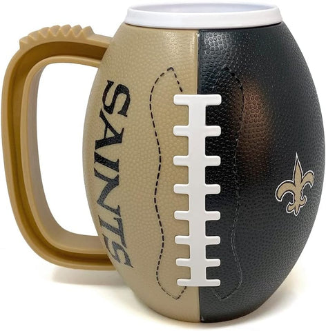 New Orleans Saints 23 oz. Football Shaped Beverage Mug