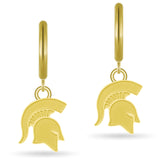 Michigan State Spartan Earrings Huggie Hoops