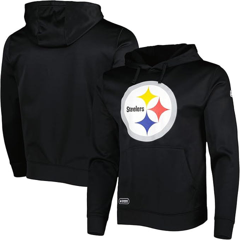 New Era Men's Black Pittsburgh Steelers Combine Authentic Stadium Pullover Hoodie