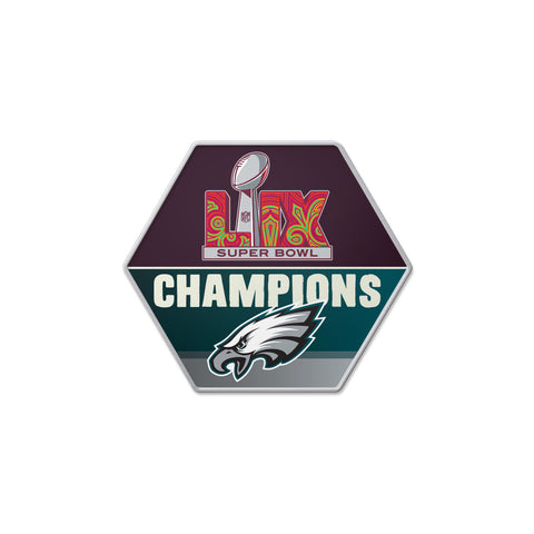 Philadelphia Eagles Super Bowl 59 Champ Collector Hexagon Design