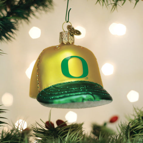 Oregon Ducks Baseball Cap Ornament