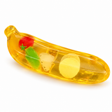 Squeezy Banana with Fruit inside. Vaseline filled