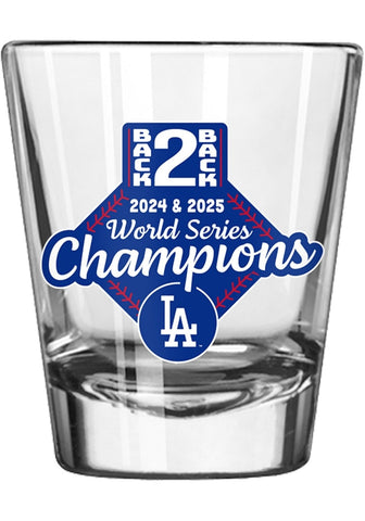 Los Angeles Dodgers 2025 Back to Back Champs 2oz Shot Glass