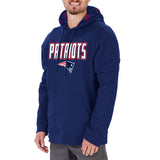 ZUBAZ NFL NEW ENGLAND PATRIOTS MEN'S LIGHTWEIGHT PERFORMANCE FRENCH TERRY HOODIE-M