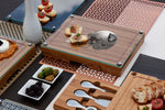 Las Vegas Raiders - Concerto Glass Top Cheese Cutting Board & Tools Set