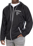 Zubaz Men's NFL Atlanta Falcons Black Hoodie With Team Color Viper Liner