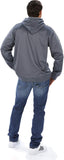 Zubaz Officially Licensed NFL Men's Pullover Hoodie, Gray-XXL