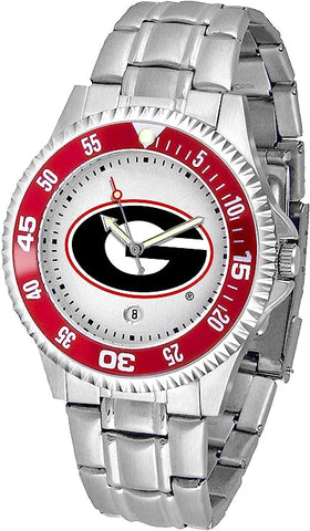 SunTime Georgia Bulldogs Men's Competitor Steel Watch