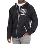 Zubaz Men's NFL Chicago Bears Black Hoodie With Team Color Viper Liner-Large