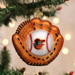 Baltimore Orioles Baseball Mitt Ornament