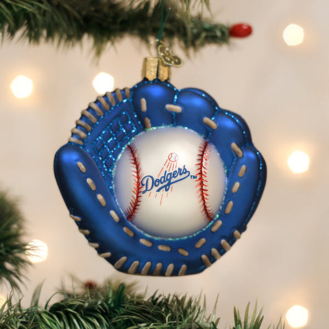 Los Angeles Dodgers Baseball Mitt Ornament