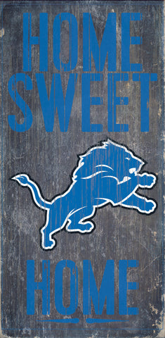 Detroit Lions Wood Sign - Home Sweet Home