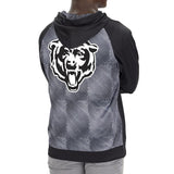 Zubaz Men's NFL Chicago Bears Black Hoodie With Team Color Viper Liner-Large