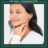 Michigan State Spartan Earrings Huggie Hoops