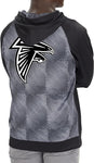 Zubaz Men's NFL Atlanta Falcons Black Hoodie With Team Color Viper Liner