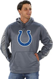 Zubaz Officially Licensed NFL Men's Pullover Hoodie, Gray-XXL
