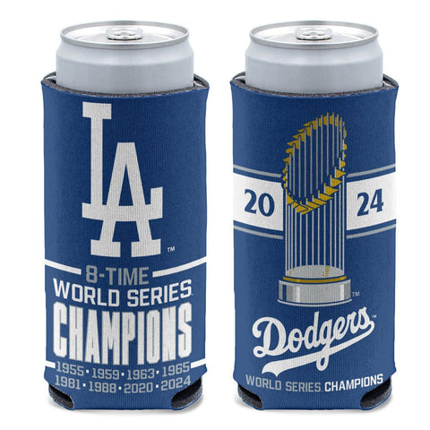 LOS ANGELES DODGERS 2024 WORLD SERIES CHAMPIONS SLIM CAN COOLER