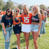 Illinois Fighting Illini Lightning One Shoulder Top