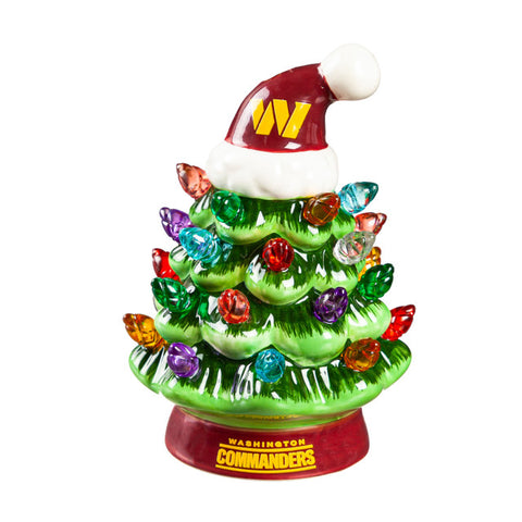 Washington Commanders Christmas Tree 4 Inch LED Tabletop