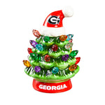 Georgia Bulldogs 4" Light Up Ceramic LED Christmas Tree