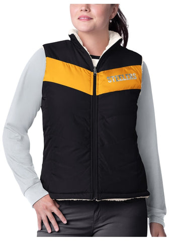 Pittsburgh Steelers Women's Black Game Rule Vest
