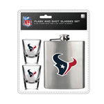 Houston Texans Flask and Shot Glass Set