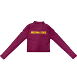 Arizona State ASU Maroon Mock Neck Top