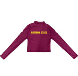 Arizona State ASU Maroon Mock Neck Top
