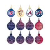 Atlanta Braves Ornament Set Advent Calendar