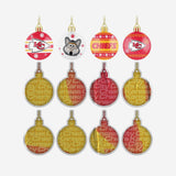 Kansas City Chiefs Ornament Set Advent Calendar