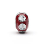 Alabama Bead Charm - Crimson Logo Stripe