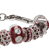 Alabama Bead Charm - Crimson Logo Stripe