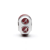 Alabama Bead Charm - White Logo Stripe