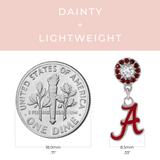 Alabama A Crystal Drop Earrings