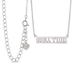 Alabama ROLL TIDE Script Bar Necklace