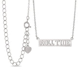 Alabama ROLL TIDE Script Bar Necklace