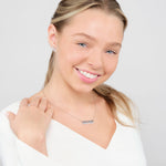 Alabama ROLL TIDE Script Bar Necklace