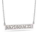 Arkansas RAZORBACKS Script Bar Necklace