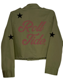 University of Alabama Roll Tide Army Green Shacket