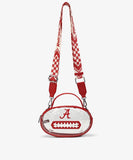 Alabama Crimson Tide Football Clear Crossbody Bag
