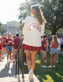 University of Alabama Crimson Tide Design Ruched White Blazer
