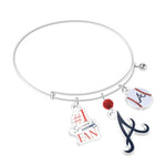 Atlanta Braves Three Charm Logo Bracelet