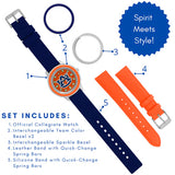 Auburn Tigers Unisex Colors Watch Gift Set