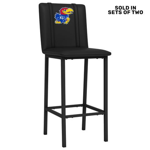 Bar Stool 500 with Kansas Jayhawks Logo Set of 2