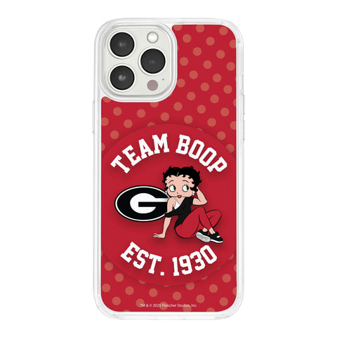 Georgia Bulldogs X Betty Boop HD Apple iPhone 15 Mag-Safe Phone Case