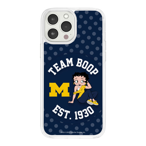Michigan Wolverines X Betty Boop HD Apple iPhone 12 Mag-Safe Phone Case